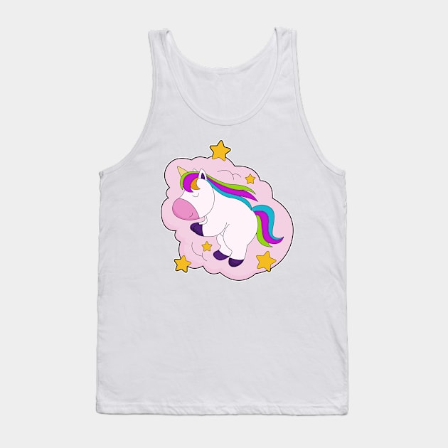 Unicorn Clouds Tank Top by Markus Schnabel